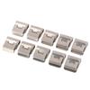 10Pcs Solar Panel Cable Clips Stainless Steel Pv Wire Clip Locking Clamps For 4 Square 2-Wire Cable Wiring Accessories