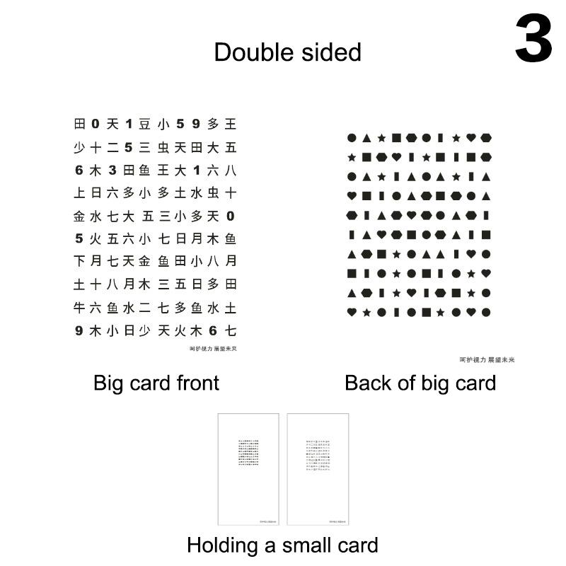 Visual Acuity Chart Refractive Ability Font Training Distance And Near Card Operation Test Size And Shape Eye Alphabet Table