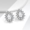 Luxury Pear Shaped Drop Earrings With Sparkling Crystals Minimalist Dainty Studs Versatile Jewelry For Women