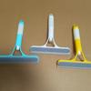2Pcs 3-in-1 Window Cleaning Scraper with Sprayer Ergonomic Handle Built-in Spray Bottle Cleaning Brush Glass Cleaner Tool
