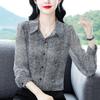 Elegante Damesblouse Lange Mouw Lente Herfst Losvallend Slankmakend Stijlvolle Jeugdige Trendy Top
