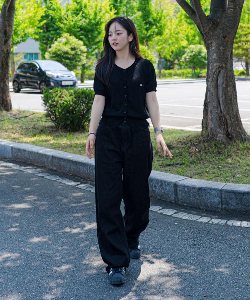 BLOND9 Summer Wide Denim Pants_Black