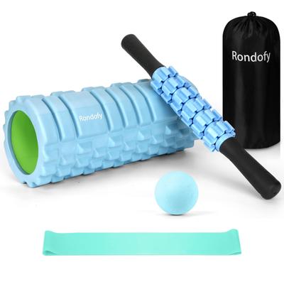 Rondofy Masszázshenger Faszcia Lazítás 500KG Terhelhetőség Kinmaku Roller Izomlazítás Cellulithenger Nyújtóeszköz 5 Darabos Készlet Tároló