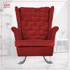 Carol Rocking Chair, Scandinavian, Family Meble, Red, Red