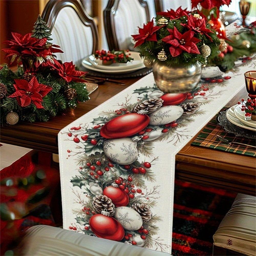 Navidad Gift Christmas Table Runner Xmas Party Merry Christmas Decorations  Party Ornament