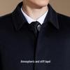 Antonio Men's Cashmere Blend Business Mid-Length Wool Coat