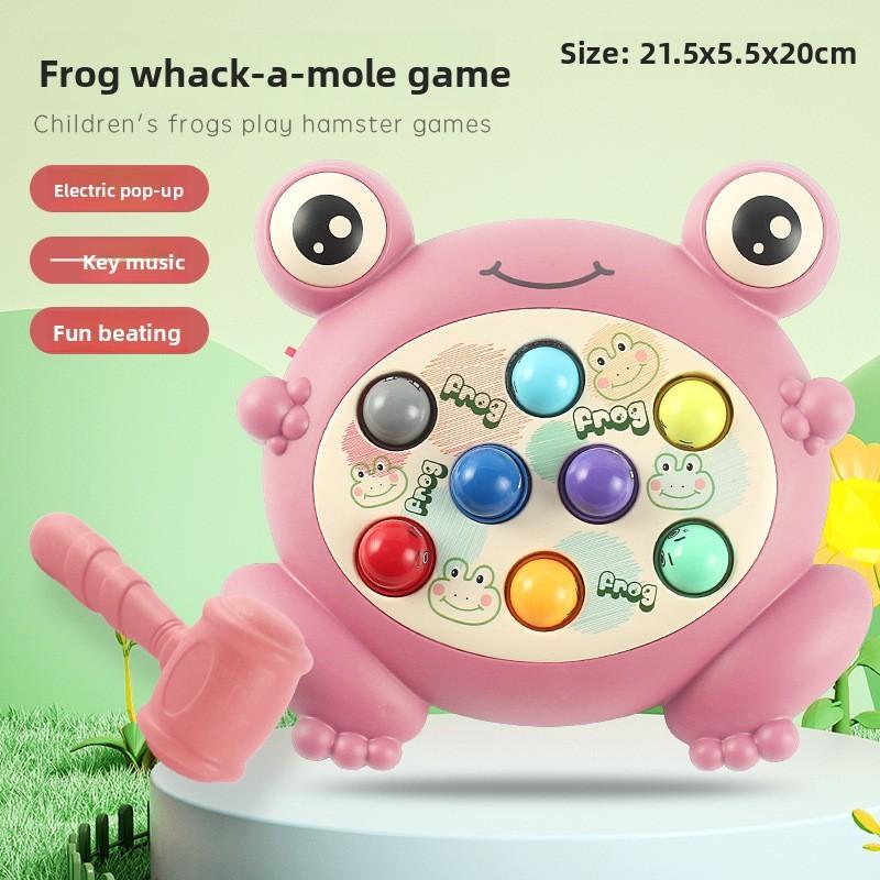 Frog Whackamole Game For Kids Interactive Educational Toy With Music And Lights