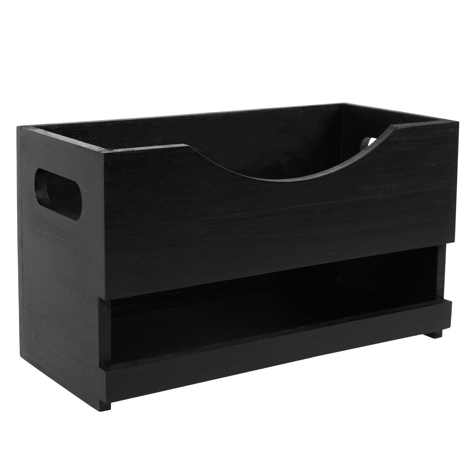 Multipurpose Storage Rack Wooden Magazine Organizer Holder with Handle Compact Folder Organizer File Holder for Books Newspapers 3380₽