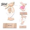 Rustic Rabbit Ornaments for Home Wooden Easter Bunny Table Sign Tiered Tray Centerpiece Farmhouse Vintage Indoor Tabletop Ornament Decoration