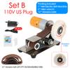 220V Mini Electric Belt Sander Machine Cutter Edges Sharpener DIY Grinding Polishing Sander Grinder Power Tools 110V