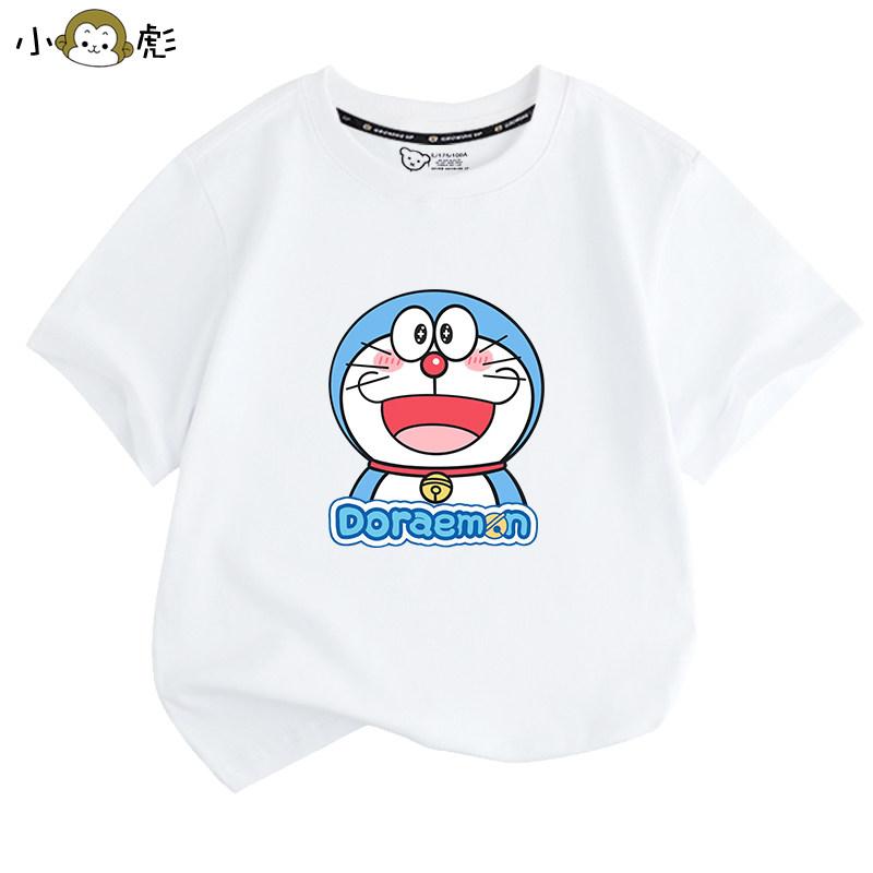 Doraemon Little Tinker Bell Catman Cartoon TShirt for Boys and Girls Men and Women Suitable for Childrens Clothing