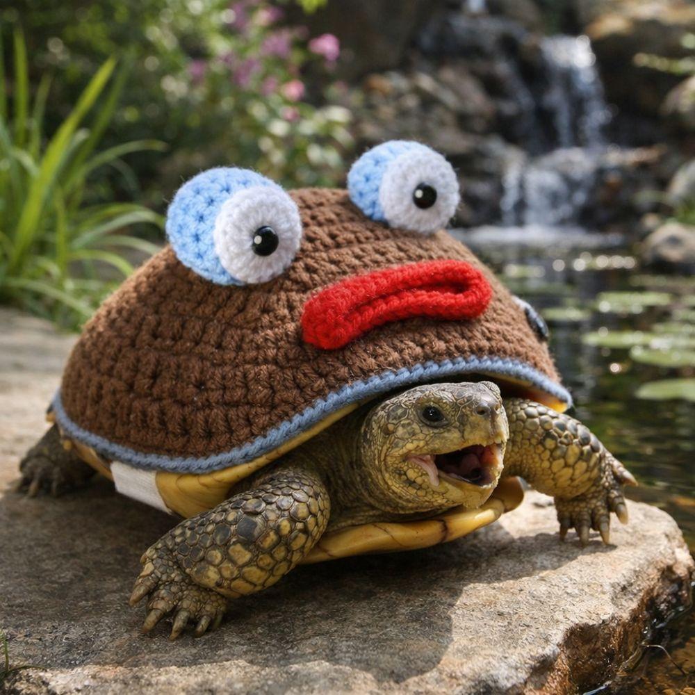 Warm Pet Tortoise Clothes Adjustable Strap Reptiles Pet Clothing Turtle Costume  Pet Costume Party