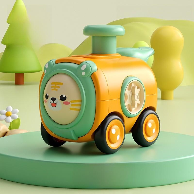 Dinosaur Pressing Whistle Inertia Car With Interactive Play For Kids Ages 3 To 6