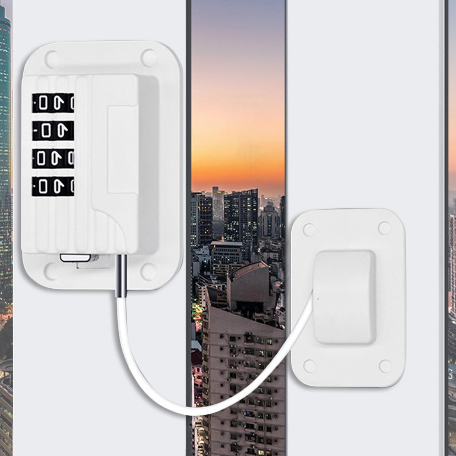 

and door Cable Restrictor Lock Child children safety Wire with Combination Coded for Home Public білий