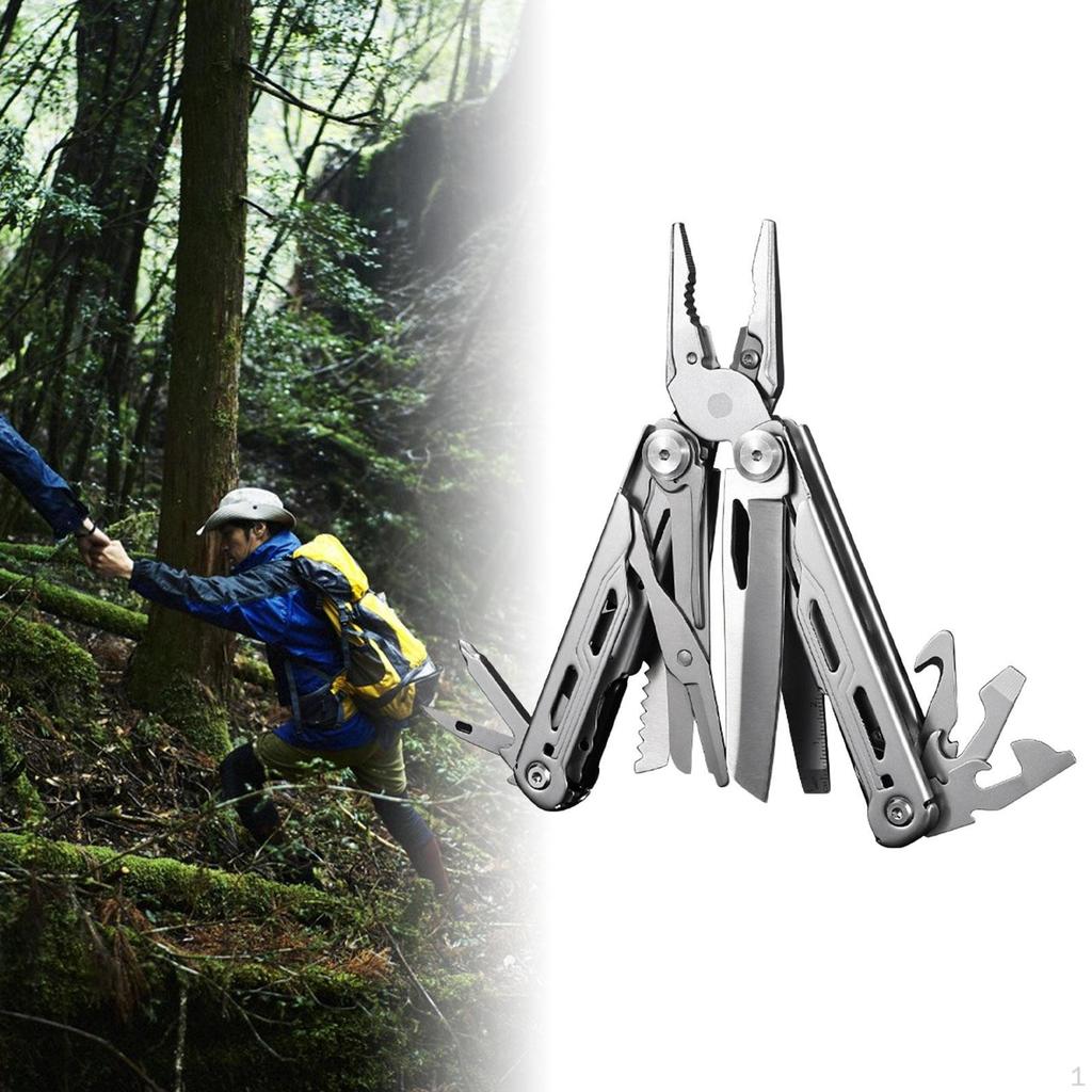 Multitool Metal Combination Folding Pliers for Outdoor Backpacking Repairing