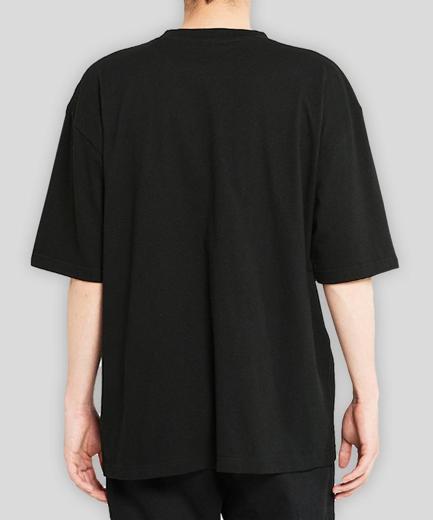 Peulinteuseuta [2Pack] 17-Count Basic Plain Oversized Round Short Sleeve T-Shirt