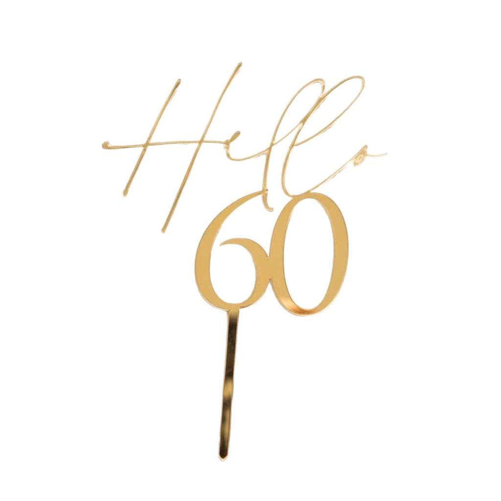 Ins Style Acrylic Birthday Cake Decoration Hello30 40 50 60 Digital Cake Decoration Plugin