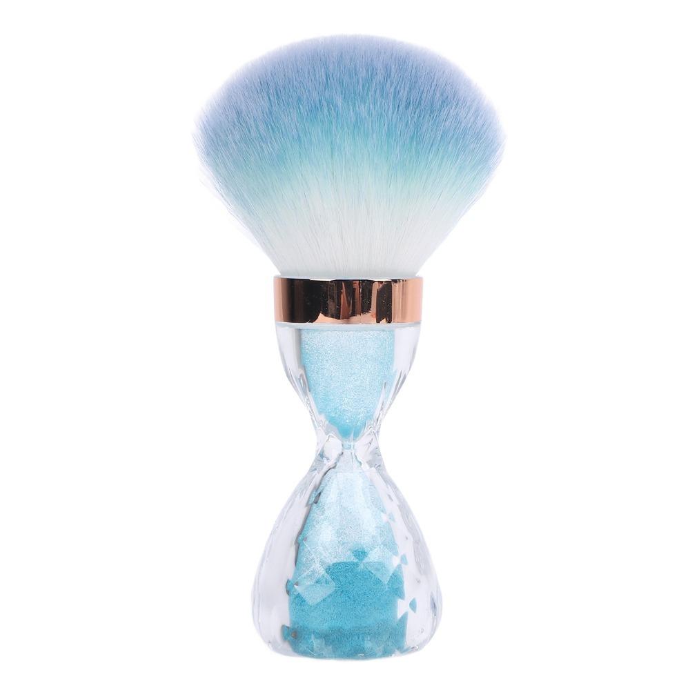 Soft and Fluffy Bristle Soft Nail Dust Brush Hourglass Manicure Cleaning Brush Salon Use