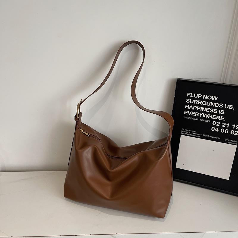 Casual Fashion Shoulder Bag Large Bag Winter New Minimalist Bag Women's Simple Large-capacity Bag