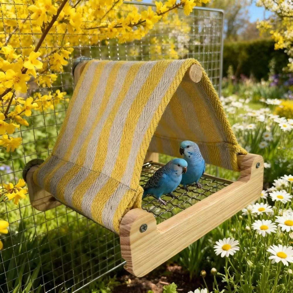 Breathable Bird Shelter Hanging Hanging Hammock Multi Functions Bird Nest House  Cage Accessories