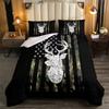 Wild Deer Comforter Sets For Kids Teens,American Flag Camo Bedding Sets Full Size Comforter Sets With 1 Comforter 2 Pillowcase