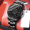 OPK 8126 Fashion Quartz Movement Watch HD Hour Window Daily Life Waterproof Digtial Display Round Dial Watch