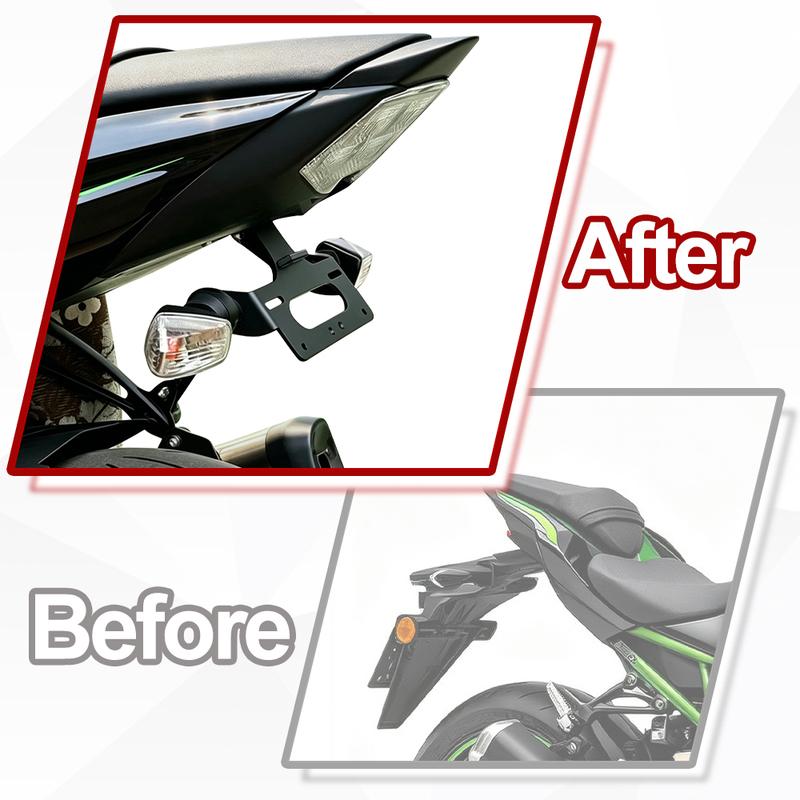 Fit For Kawasaki Ninja ZX-6R ZX6R 2009-2018 ZX-10R ZX10R 2008 License Plate Holder Bracket Rear Tail Tidy Fender Eliminator Kit
