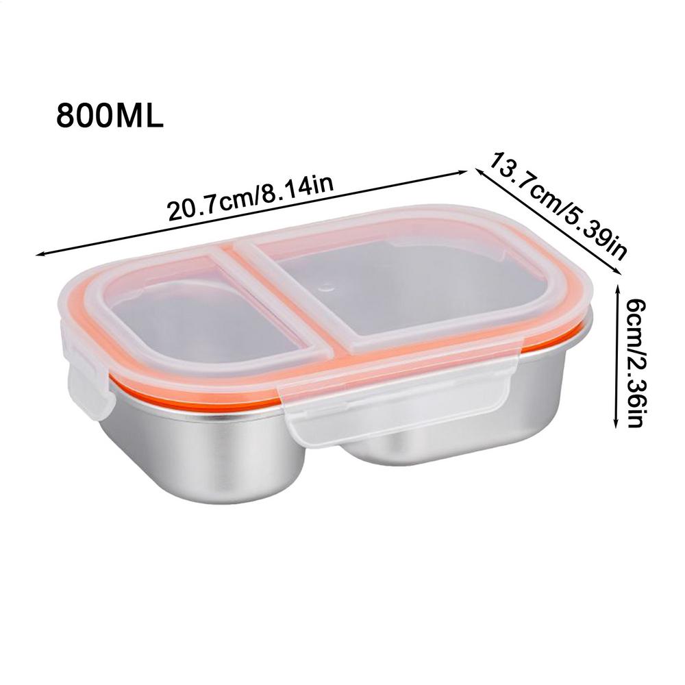 

Stainless Steel Lunch Box Dishwasher Safe Leak-Proof Bowl Adults Stainless Steel Food Container For Fruits Vegetables School белый