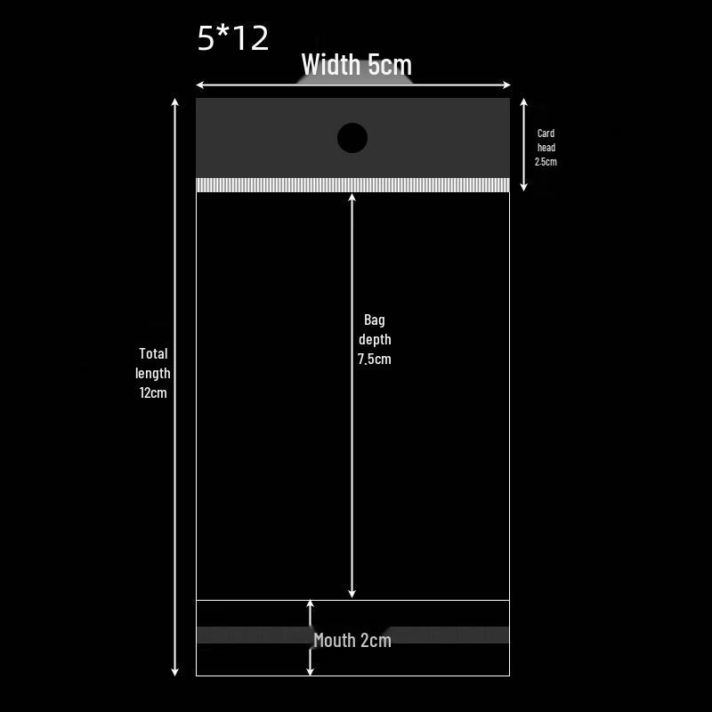 Thickened Transparent OPP Bag with Pearlescent Film and Self-Adhesive Feature