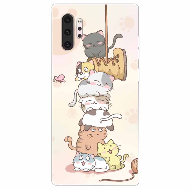 Phone Case For Samsung Note 10 Pro Plus Cover Note10 Silicone Soft Painted Wolf Coque for Samsung Galaxy Note 10 Lite TPU Bumper