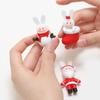 Creative Fridge Sticker Santa Claus Memo Message Design Christmas Gift Resin Household Goods Desktop Kitchen Decoration 3D