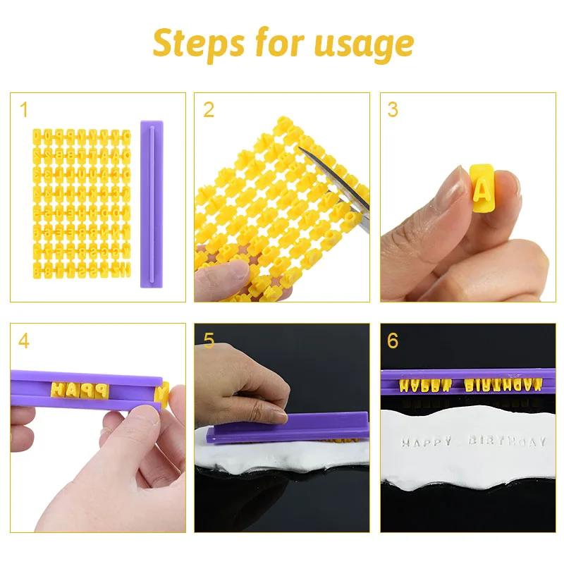DIY Letter Number Cookie Mold - Alphabet Press Stamp Embossing Tool Biscuit Cutter & Cake Baking Accessories for DIY Baking