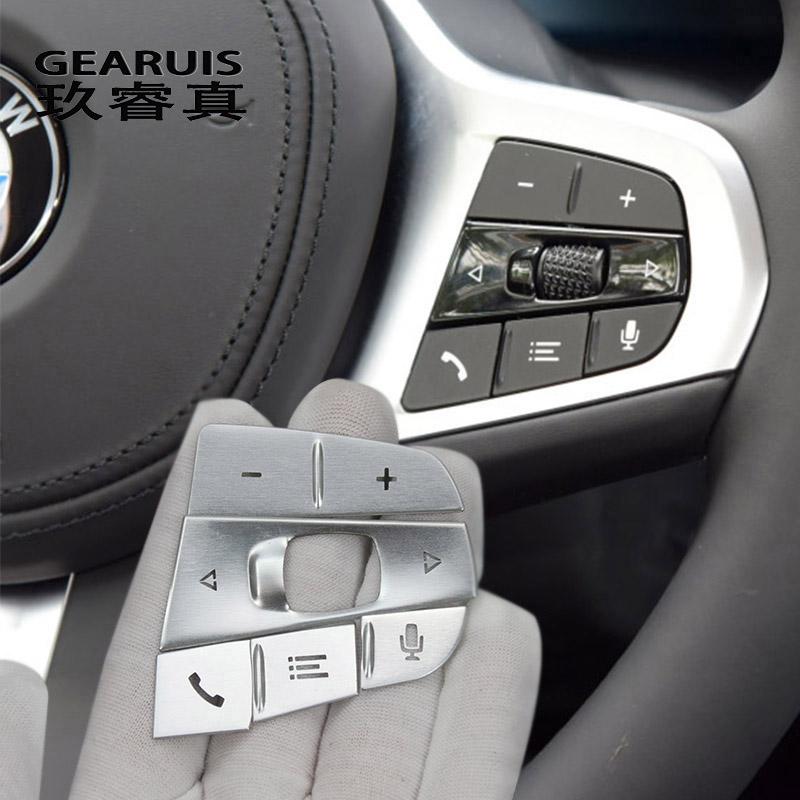 Auto-Styling für BMW X3 X4 G01 G02 Lenkradtasten Schalter Rahmenschutzabdeckungen Aufkleber Verkleidung Autoinnenraum