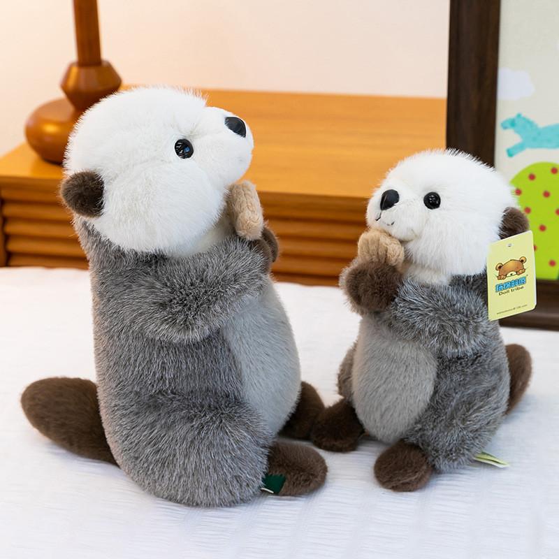 Sea Otter Plush Toy With Magnet Soft Stuffed Animal For Home Decor And Gift