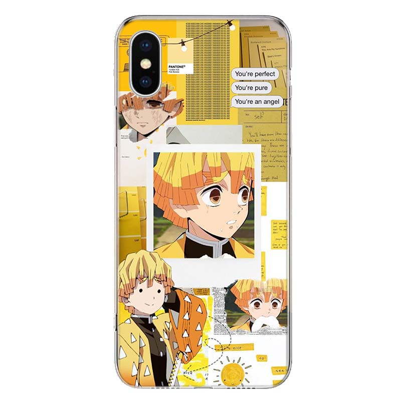

Чохол для телефону Demon Slayer Agatsuma Zenitsu для Apple iPhone 11 12 13 Pro XR X XS Max 7 8 6 6S Plus + Mini 5S SE Print Shell iPhone 5 5S