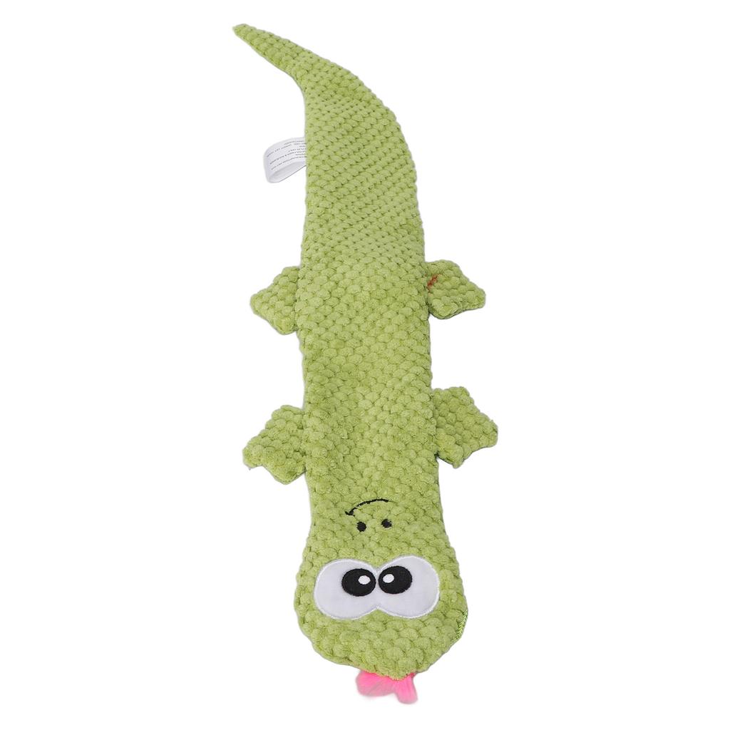 Squeaky Lizard Dog Toy Teeth Grinding Training Plush Dog Chew Toys for Pet Supplies Green