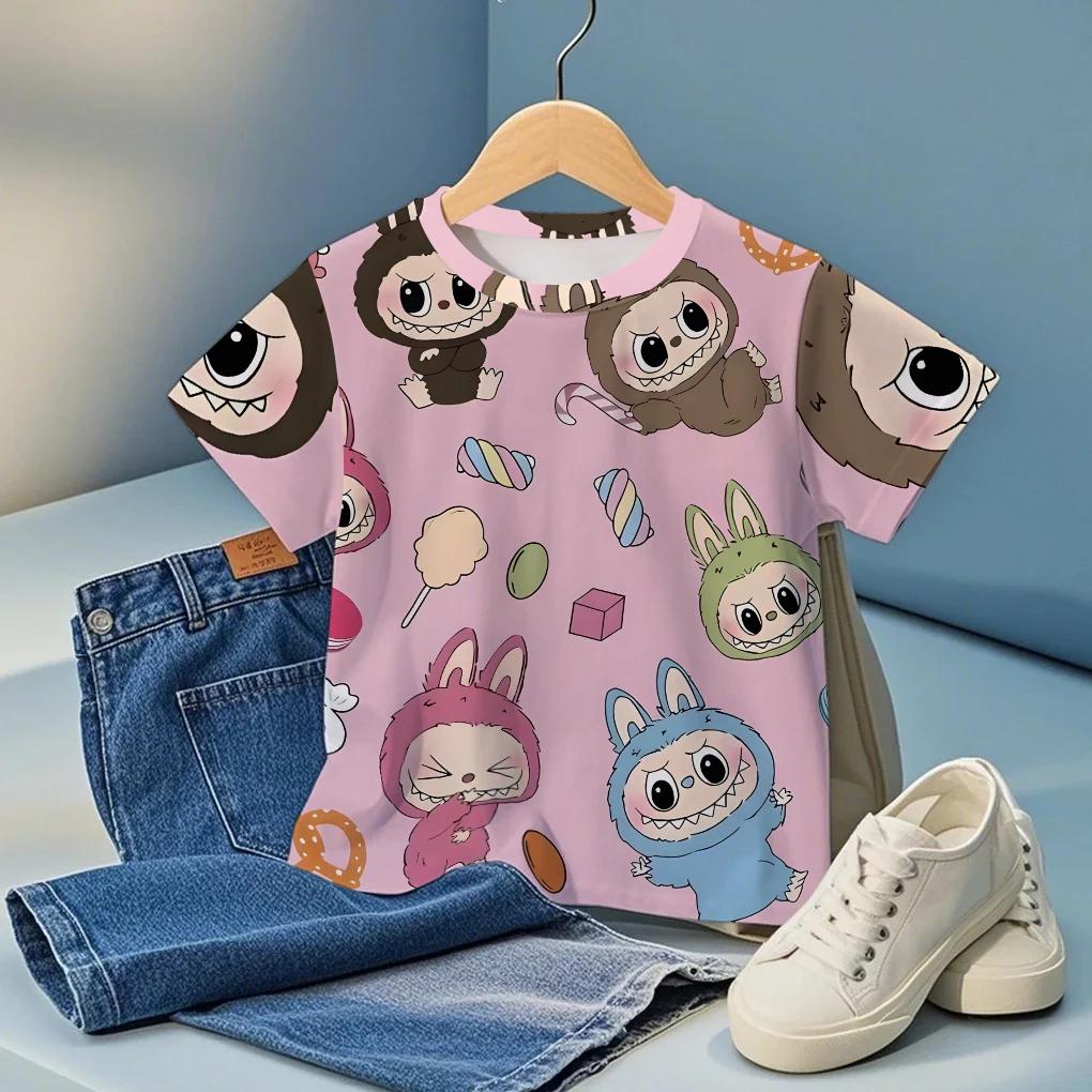 Cute Boys Girls Clothes Cartoon Character Graphic Print Child T Shirts Cool Comfortable Fashion Tops Birthday Party Gifts
