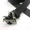Trendy Waist Belt Chain Punk Heart for Casual Costume Belt for Jeans Dress