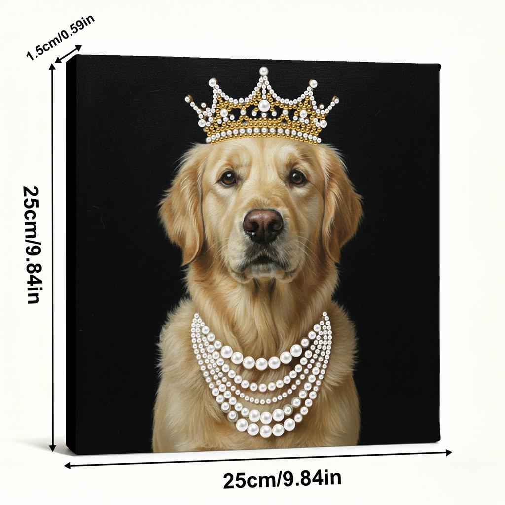 DIY Pearl Diamond Dots Paintings Picture Arts Craft With Frame Art Diamond Painting for Adults/Beginners Gift Home Decor 25x25cm