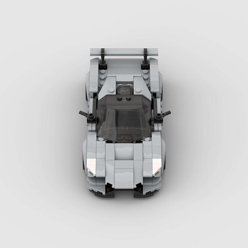 MOC Building Blocks Compatible with Lego: 8-Stud Koenigsegg Race Car Building Set