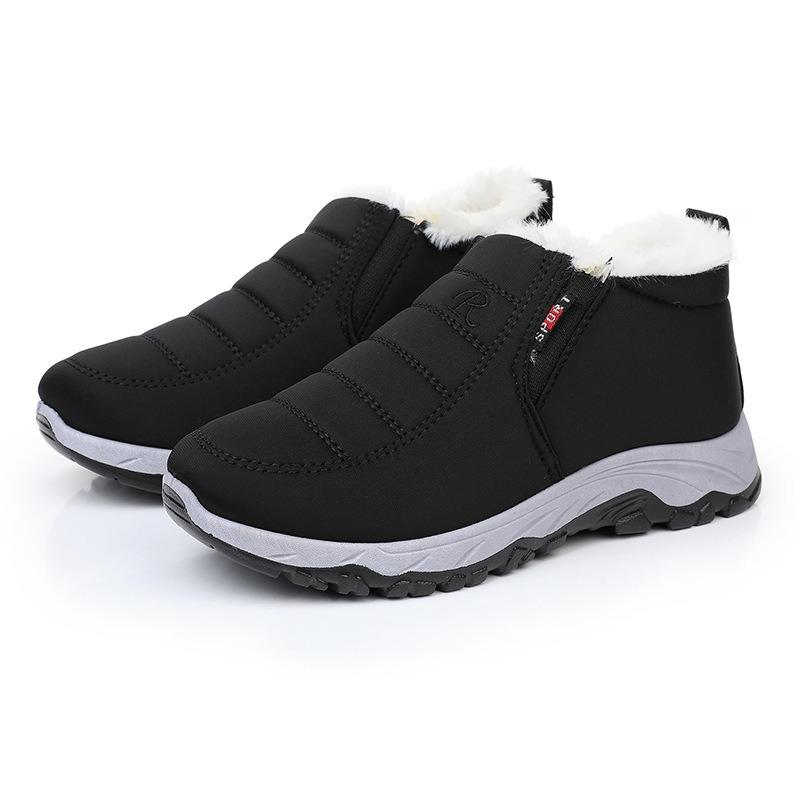 Old Beijing Cloth Shoes, Snow Boots, Plus Velvet Thickened Soft-soled Non-slip Cotton Shoes for Women