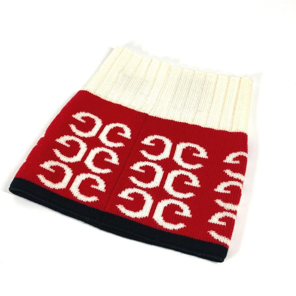 GUCCI logo neck warmer Accessories Scarf wool Red/White