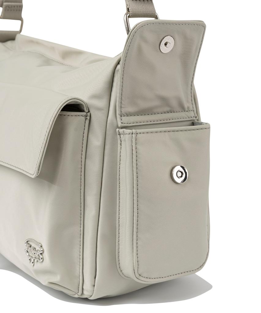 Fallett Clasp Shoulder Bag Light Khaki