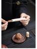 Purple Clay Golden Toad Incense Burner - Indoor Zen Tabletop Aroma Holder