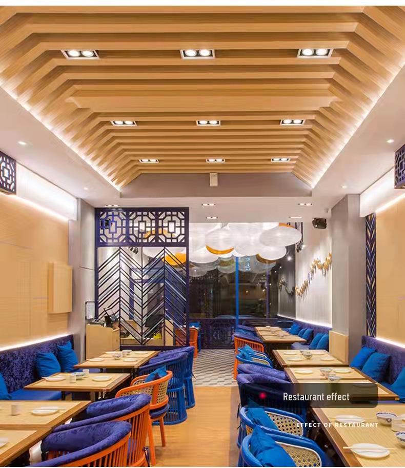 LED Aluminum Square Tube Light - Commercial Spotlight with Super Bright COB Grille Baffle, Single & Double Head Options