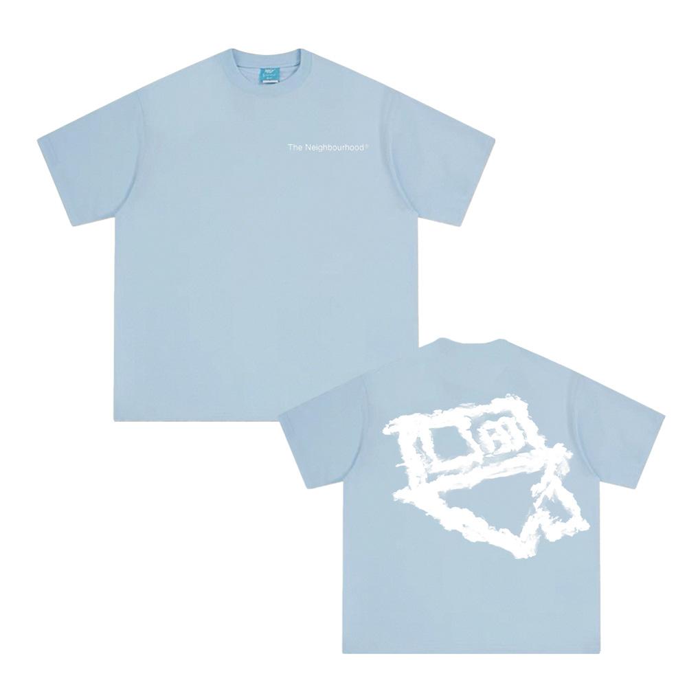 

Футболка В ОБЛАКАХ Принт The Neighbourhood Высокое качество ТОПЫ Унисекс Летний Хлопок Женская/Мужская Одежда L