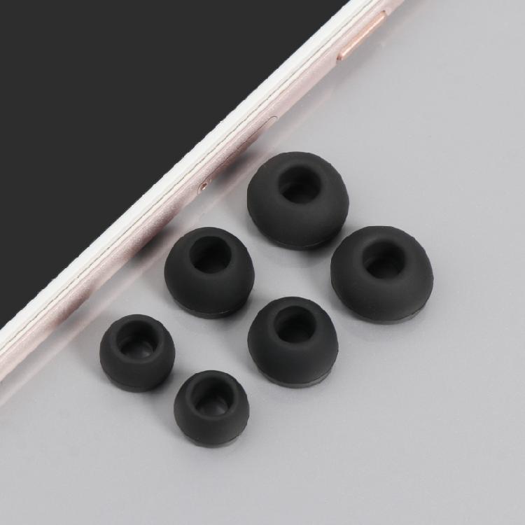12Pcs Soft Silicon Eartips with 4.5mm Connectors Hole, Fit Most in-Ear Earbud