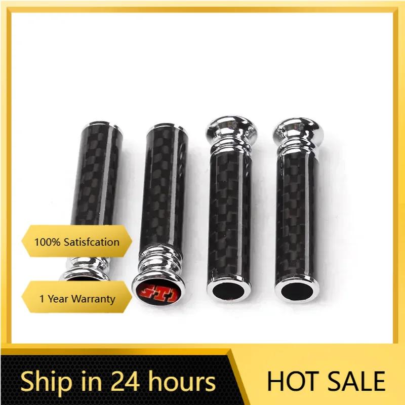 2025 Heiß 4 Stück Kohlefaser Auto Türschloss Pins Bolzenabdeckung Für Volkswagen Passat Santana Tiguan Golf Bora Jetta Käfer Scirocco SR