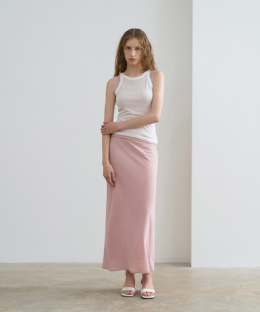 RENEJ Dobby Chiffon Long Skirt
