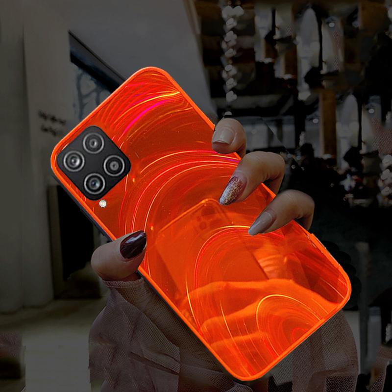 For Samsung M32 Case Luxury Bling Rainbow Mirror Soft Back TPU Cover For Samsung Galaxy M32 4G 5G Glitter Phone Case for Samsung M 32 Shockproof Cases